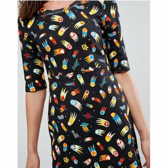 Love Moschino Rocketship Shooting Star Space Dress - Picture 15 of 16